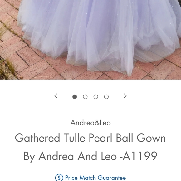 Andrea and Leo light purple prom/ball gown size 4 - Picture 4 of 5